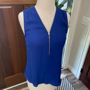 INC Blue Sleeveless Top Size Small
